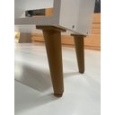 Ver imagem 5 de Mesa de Cabeceira Nicho Quarto Casal Decoração Retro Pés Reguláveis