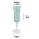 Ver imagem 4 de Taça P/champanhe Bohemia Grace Lap. Cristal 190ml Verde Gris