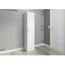 Ver imagem 1 de Sapateira Multiuso com 1 Porta Mdp 39x182x37,5cm Branco 0802