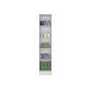 Ver imagem 3 de Sapateira Multiuso com 1 Porta Mdp 39x182x37,5cm Branco 0802