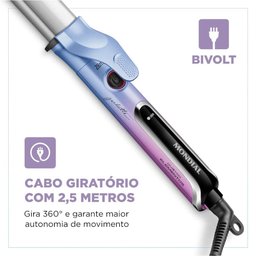 Modelador de Cachos By Juliette Mondial Rosa e Azul Bivolt MCJU03 - 6
