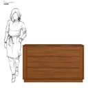 Ver imagem 7 de Cômoda Grande com 6 Gavetas Giane Nogueira