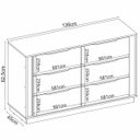 Ver imagem 5 de Cômoda Grande com 6 Gavetas Giane Nogueira