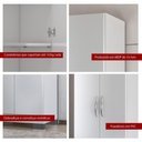 Ver imagem 7 de Guarda Roupa Ditália 2 Portas -579 Branco Branco