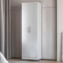 Ver imagem 1 de Guarda Roupa Ditália 2 Portas -579 Branco Branco