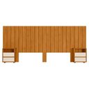 Ver imagem 2 de Cabeceira Extensivel com 2 Mesas Laterais Mdf Frida 315 Cm Cinamomo Off White Madetec