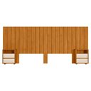 Ver imagem 1 de Cabeceira Extensivel com 2 Mesas Laterais Mdf Frida 315 Cm Cinamomo Off White Madetec
