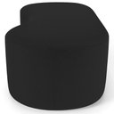 Ver imagem 3 de Kit Puff Redondo Lola e Puff Recamier Orgânico Orbit W01 Bouclê Preto - Lyam Decor