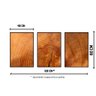 Trio de Quadros Tronco de Madeira 14 60x40 (com chassi) - 1
