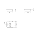 Ver imagem 3 de Cuba Sobrepor Quadrada Slim Cinza Antracite 0,0x30,0x13,5 Cm - Deca Deca Loucas