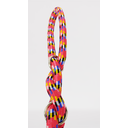 Ver imagem 2 de Guia para Cães em Corda Trançada 16mm X 35cm Vermelho/branco