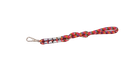 Ver imagem 1 de Guia para Cães em Corda Trançada 16mm X 35cm Vermelho/branco