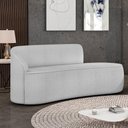 Ver imagem 1 de Sofá 2 Lugares Orgânico 160cm Morgan Bouclê Cinza