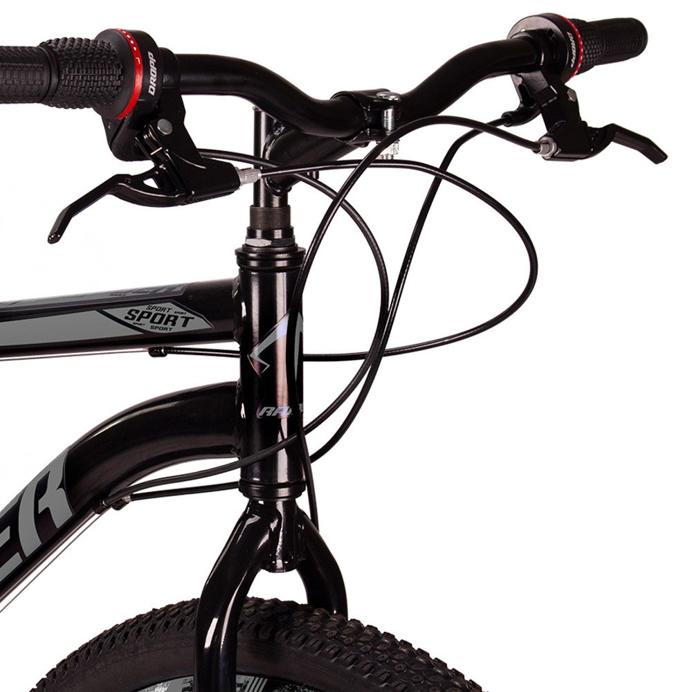 Bicicleta Sport Aro 29 Quadro 17 Aço 21 Marchas Freio Mecânico Preto Cinza - Raider - 5