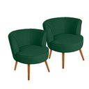 Ver imagem 1 de Kit 2 Poltronas Luna em Madeira de Eucalipto Movellu Home