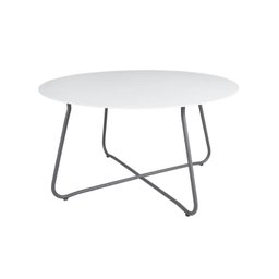 Tampo Redondo de Vidro Temperado Branco para Mesa 70cm - 6