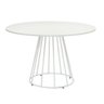 Tampo Redondo de Vidro Temperado Branco para Mesa 70cm - 7