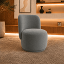 Ver imagem 1 de Poltrona Decorativa Bia Orgânica Veludo Recepção Sala Estar Quarto