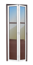 Ver imagem 1 de Porta Alumínio Camarão Lambril/Vidro e.L25 Mix Corten 80 V.Refl.Brimak