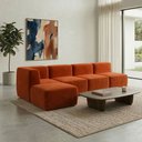Ver imagem 3 de Sofá a Vácuo Modular Boucle Kit 5 Peças 1 Canto 3 Meio e 1 Chaise Espuma Premium Sala na Caixa 3,85m