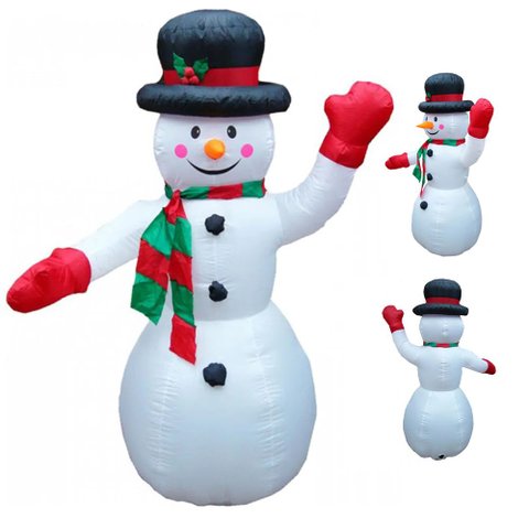 Boneco De Neve Natal Enfeite Natalino Decoraçao 1 Metro 20cm Casa Loja Festa Evento Entrada Merry Ch