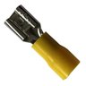 500un Terminal Fêmea Faston Pré-isolado 4mm a 6mm Amarelo - 5
