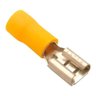 500un Terminal Fêmea Faston Pré-isolado 4mm a 6mm Amarelo - 4