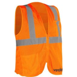 Colete Refletivo Bolso Laranja Ziper Cv105 - Vonder - 1