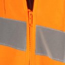 Ver imagem 3 de Colete Refletivo Bolso Laranja Ziper Cv109 - Vonder