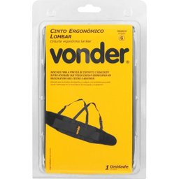 Cinto Ergonômico Lombar Tam. G - Vonder - 3