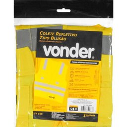 Colete Refletivo Bolso Amarelo Cv106 - Vonder - 2