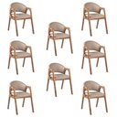 Ver imagem 1 de Kit 8 Cadeiras Decorativa Sala de Jantar Luxo Larissa Facto Fendi - Mozzelar