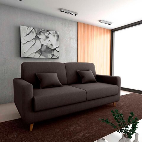 Sofá Cama Premium 3 Lugares 1,90 Larg Emilia Matrix