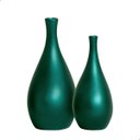 Ver mais imagens de Dupla de Vasos Decorativos Garrafas Cristal Verde Éden Joelma Decorações