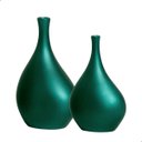 Ver imagem 7 de Dupla de Vasos Decorativos Garrafas Cristal Verde Éden Joelma Decorações