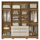 Ver imagem 5 de Guarda Roupa Casal 216cm 6 Portas Alabama Freijó/off Z17 - Mpozenato