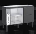 Ver imagem 3 de Gabinete de Cozinha Mdp 1,14 M – Elegância Moderna e Versatilidade:preto Fosco