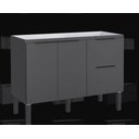 Ver imagem 2 de Gabinete de Cozinha Mdp 1,14 M – Elegância Moderna e Versatilidade:preto Fosco
