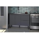 Ver imagem 1 de Gabinete de Cozinha Mdp 1,14 M – Elegância Moderna e Versatilidade:preto Fosco