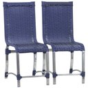 Ver imagem 4 de 10 Cadeiras Haiti e Mesa de Jantar 240x100 Alumínio Azul Dark