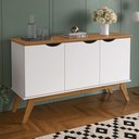 Ver imagem 3 de Buffet Sala Prism 3 Portas - 3 Cores:branco/cinamomo