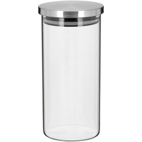 Flavor Pote 21x10x10cm 1,3l Borosilicato Transp com Anel Silicone