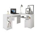 Ver imagem 3 de Mesa para Computador em L Nilo - Branco Fosco - Caemmun