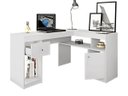 Ver imagem 3 de Mesa para Computador em L Nilo - Branco Fosco - Caemmun