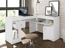 Ver imagem 2 de Mesa para Computador em L Nilo - Branco Fosco - Caemmun