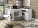 Ver imagem 1 de Mesa para Computador em L Nilo - Branco Fosco - Caemmun