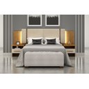 Ver imagem 1 de Cabeceira Cama Box Casal Monterrey com 2 Mesa de Cabeceira Novo Horizonte Cumaru/Fendi