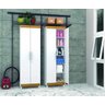 Armário Multiuso 2 Portas e 5 Prateleiras Line - Branco/Canela - Vila Rica - 1