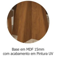 Mesa para Sala de Jantar com 4 Lugares Maitê 130x80cm - Savana/off White - 3