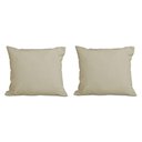 Ver imagem 1 de Kit 2 Almofadas Decorativa Quadrado 45x45 Cm Cm Sala Quarto Sofá Suede Bege Eli Móveis